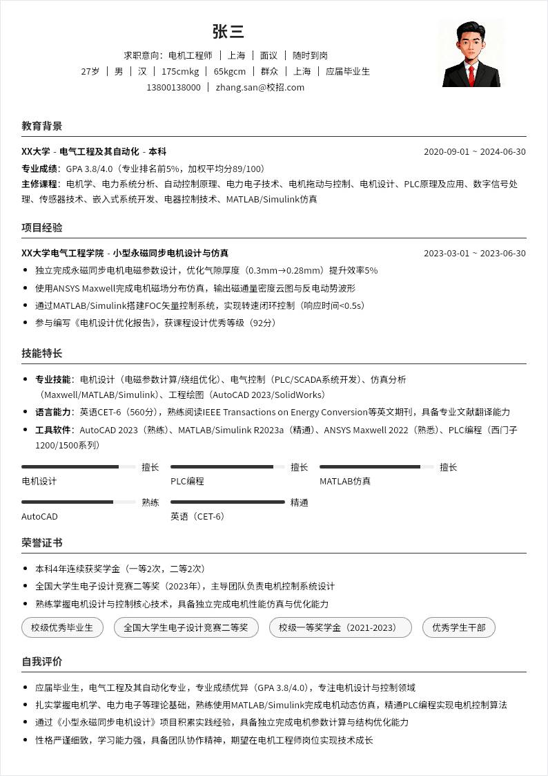 电机工程师 | 校招