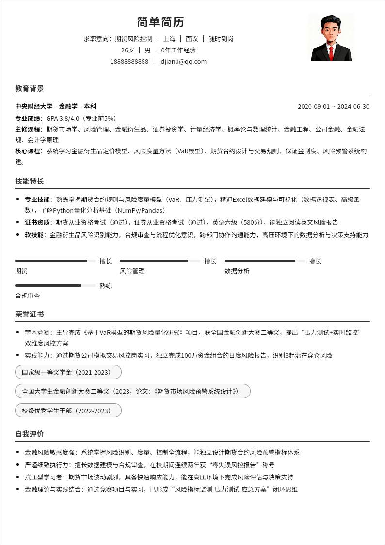 期货风险控制 | 校招