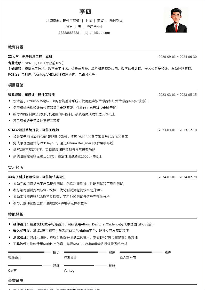 硬件工程师 | 校招