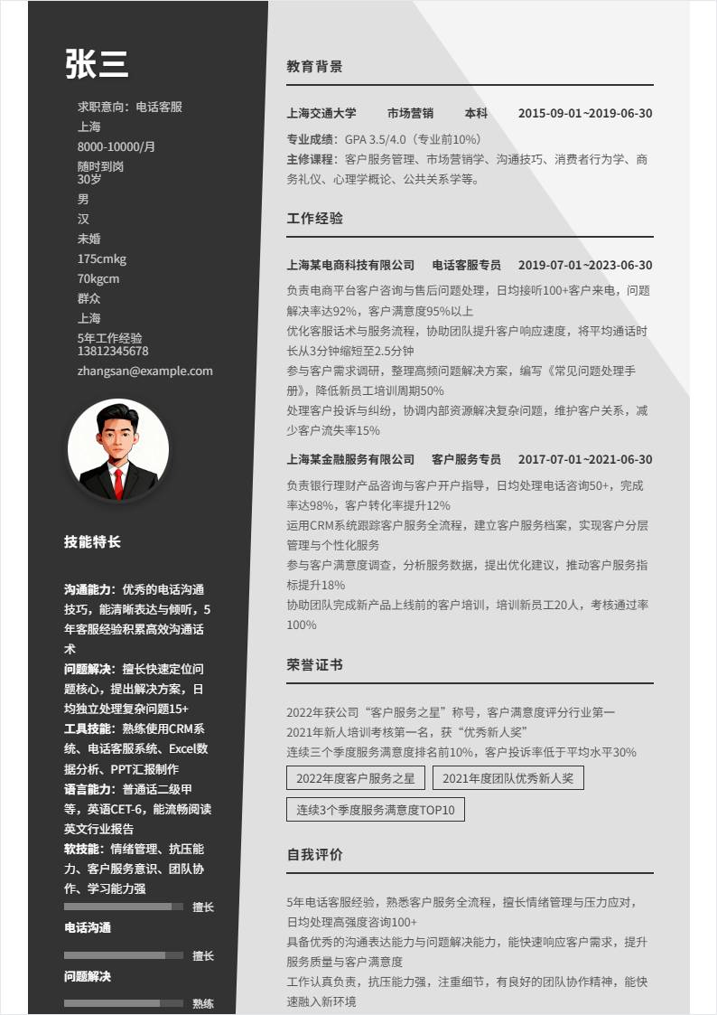 电话客服 | 社招