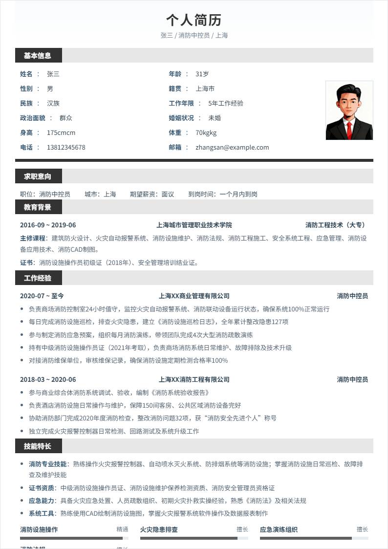 消防中控员 | 社招