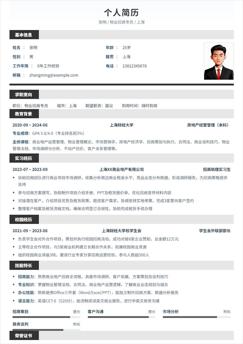 物业招商 | 校招