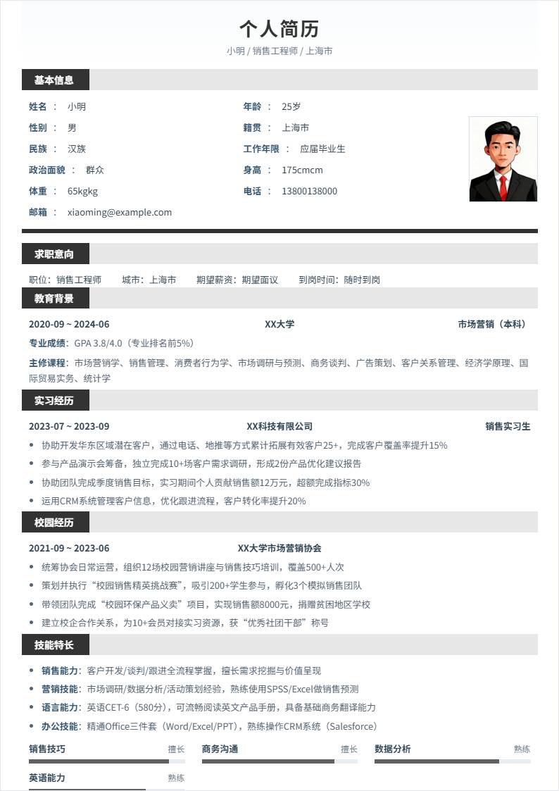 销售工程师 | 校招