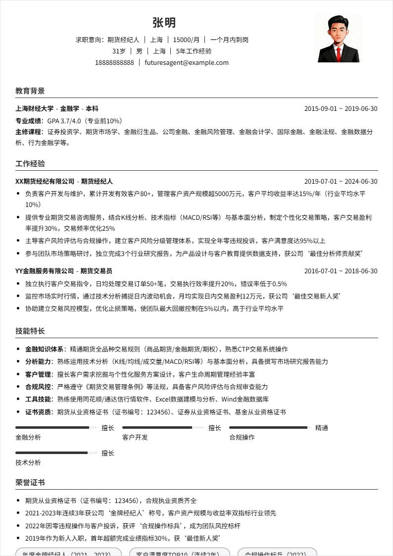 期货经纪人 | 社招