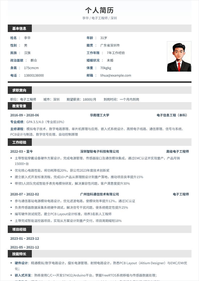 电子工程师 | 社招