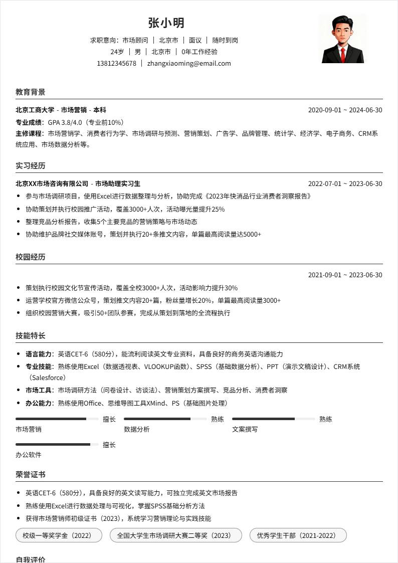 市场顾问 | 校招