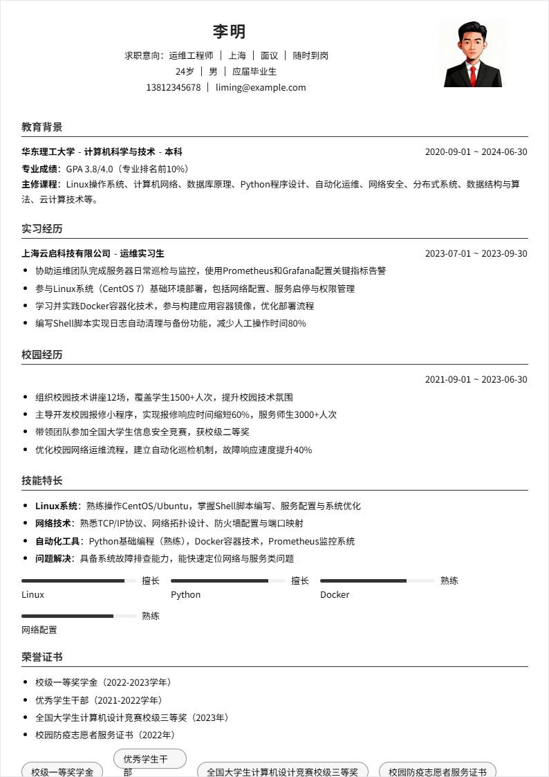 运维工程师 | 校招