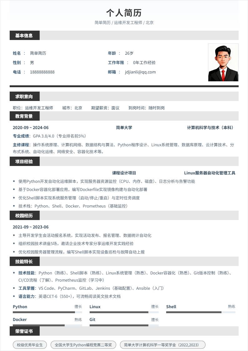 运维开发工程师 | 校招