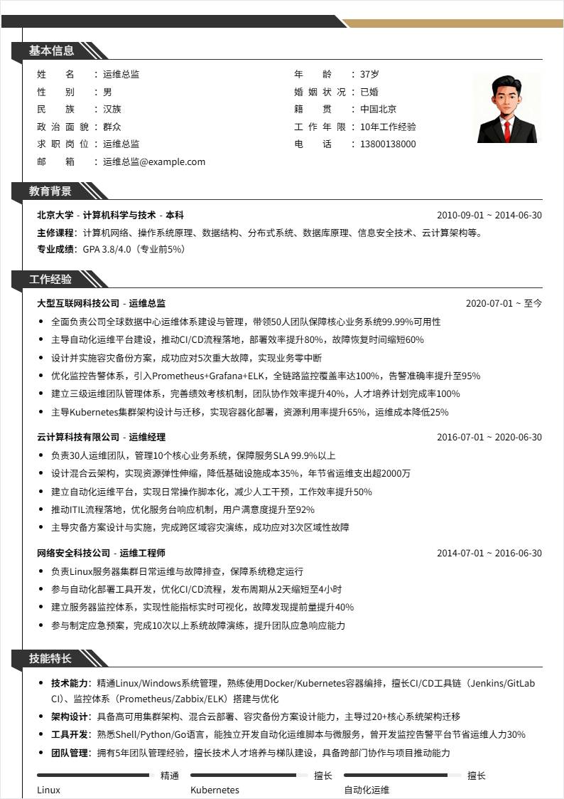 运维总监 | 社招