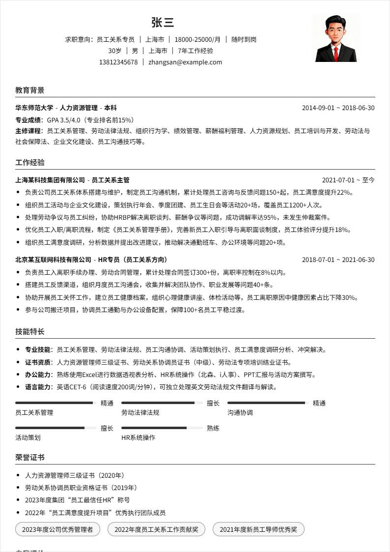 员工关系 | 社招