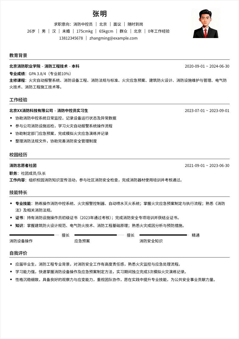 消防中控员 | 校招