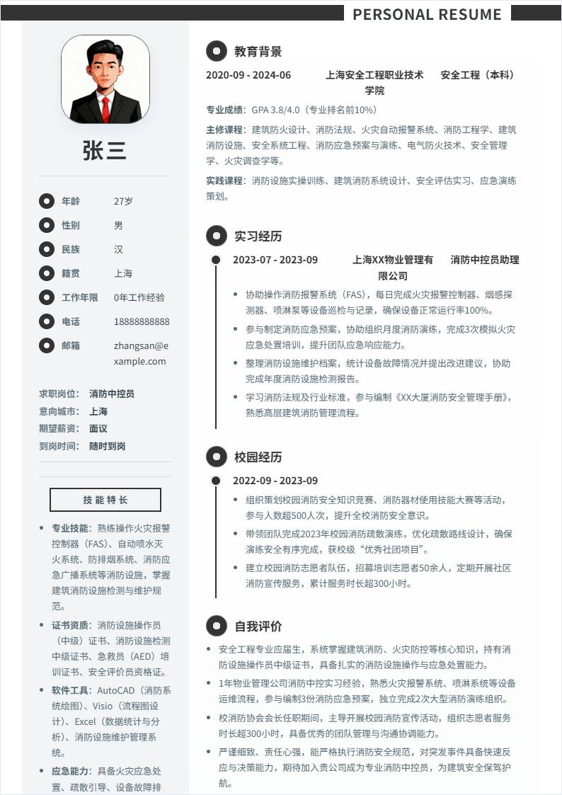 消防中控员 | 校招