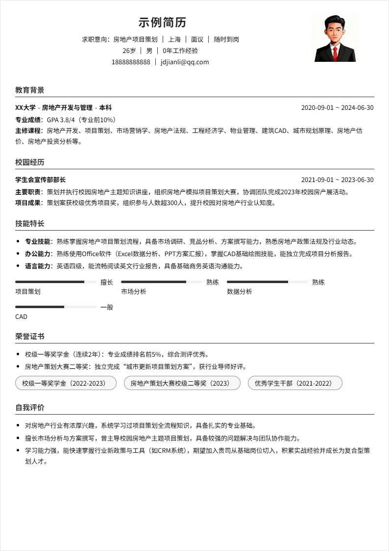 房地产项目策划 | 校招