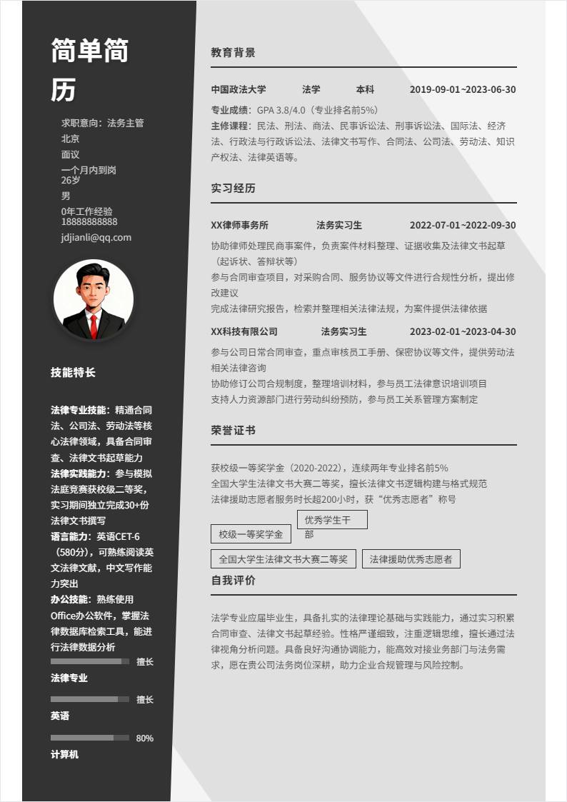 法务主管 | 校招