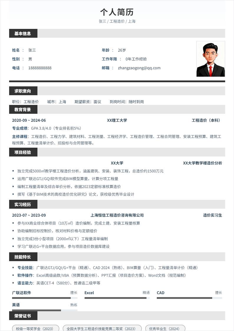 工程造价 | 校招