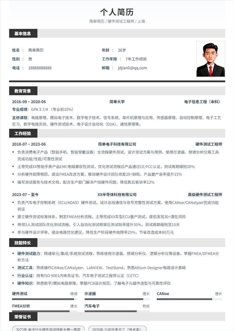 硬件测试 | 社招