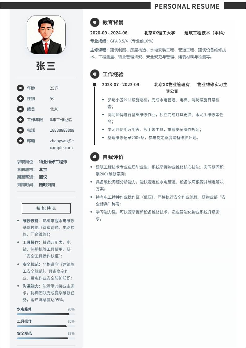 物业维修 | 校招