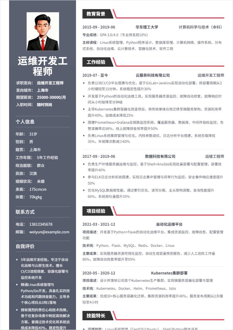 运维开发工程师 | 社招