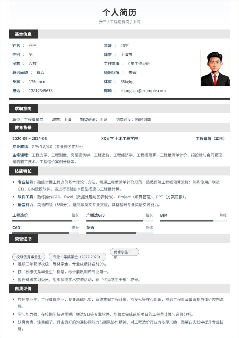 工程造价 | 校招