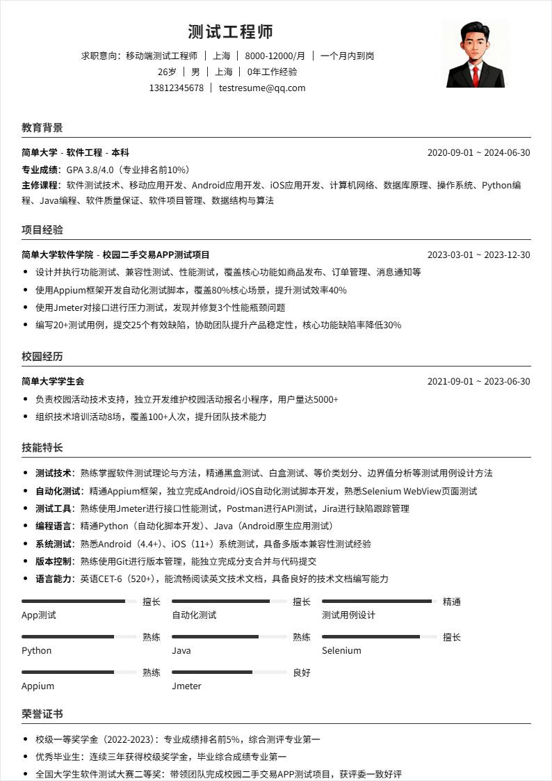 移动端测试 | 校招