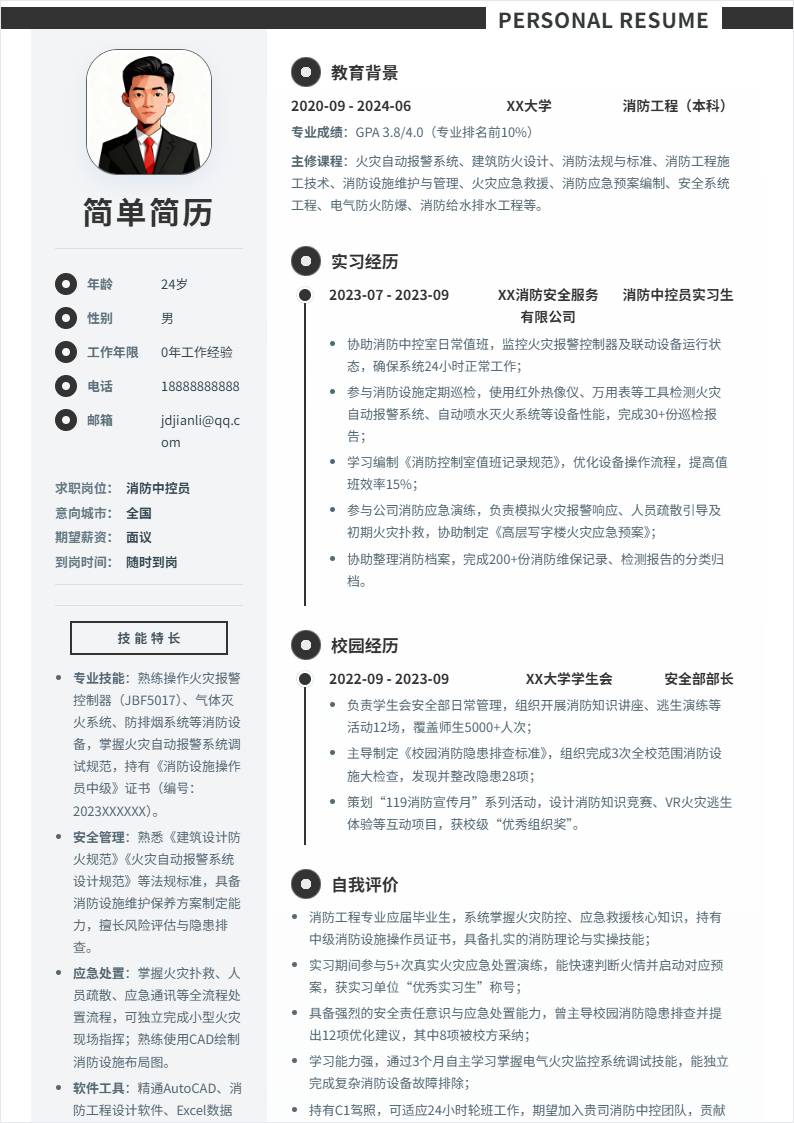 消防中控员 | 校招