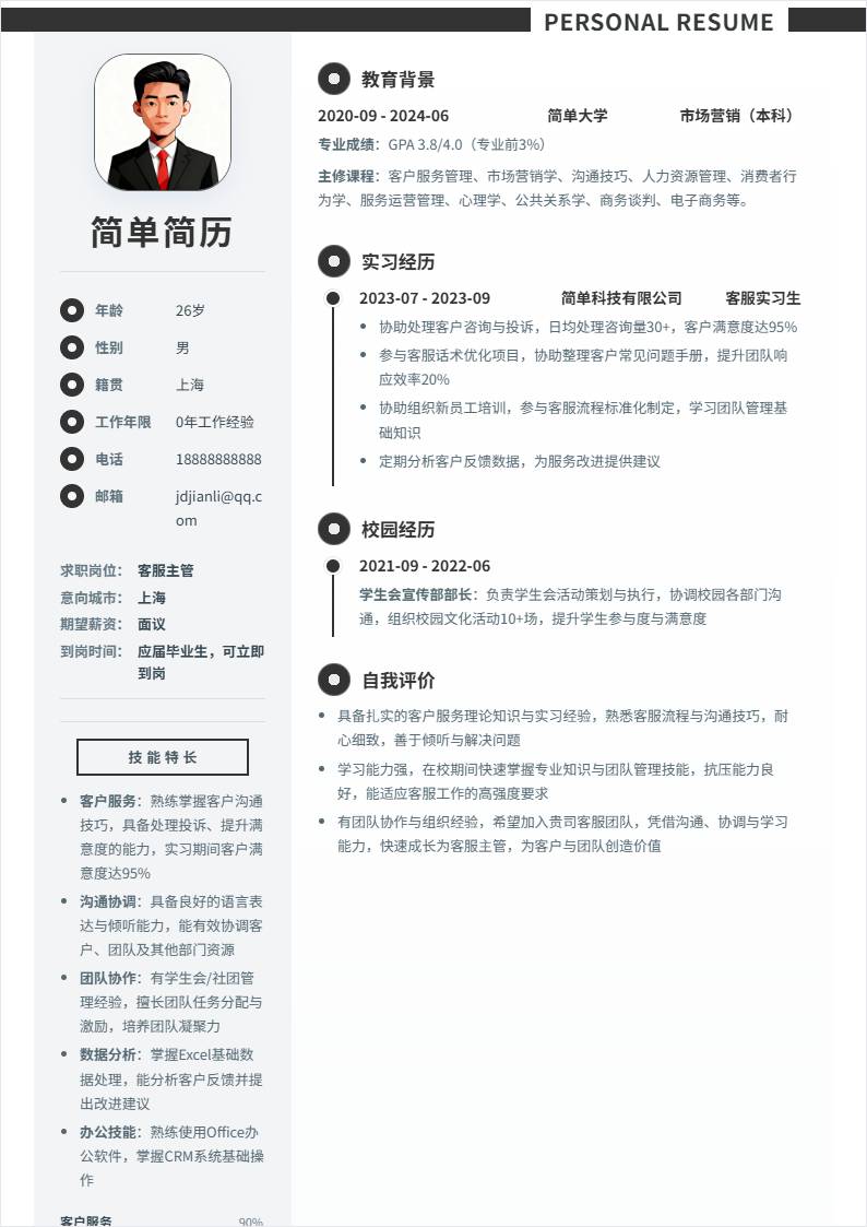 客服主管 | 校招