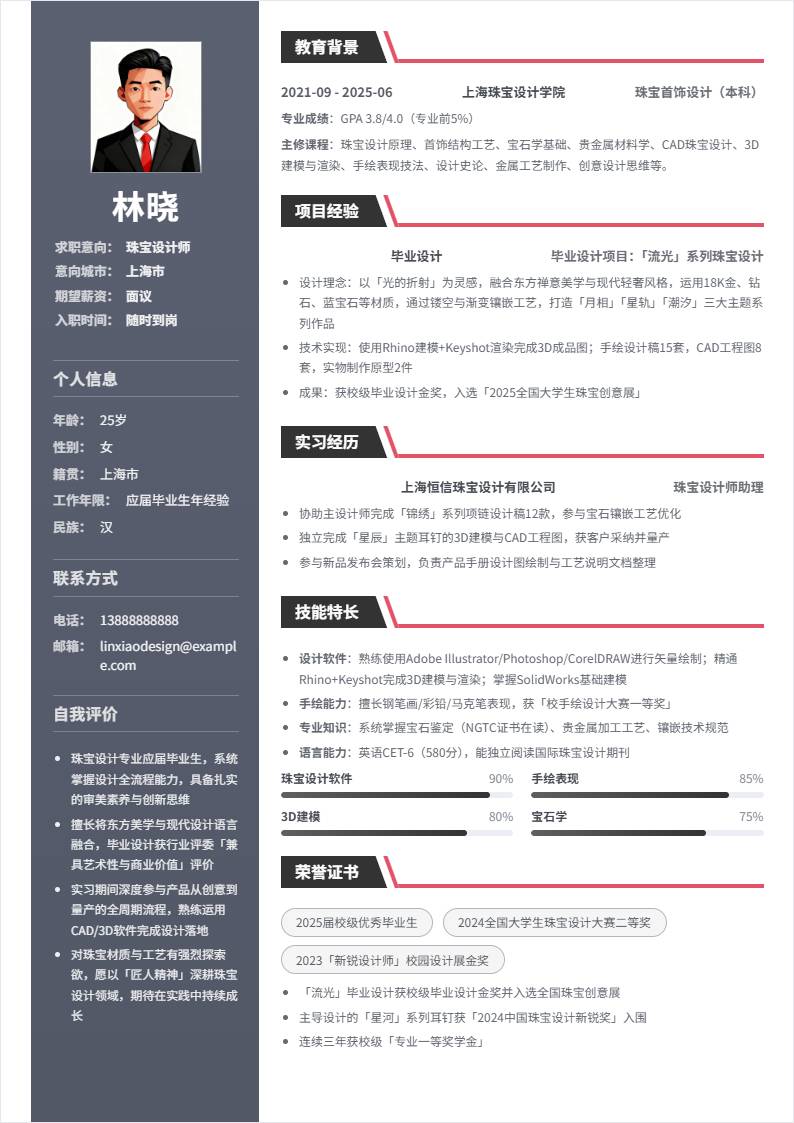 珠宝设计师 | 校招