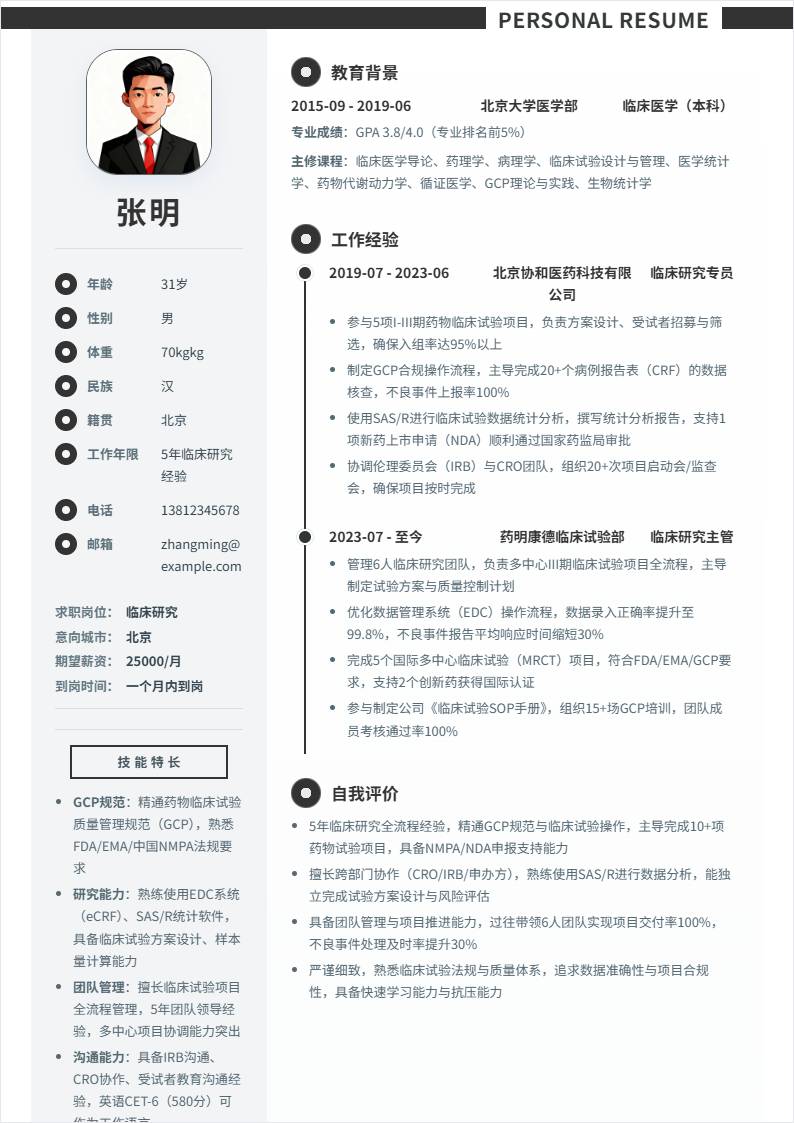 临床研究 | 社招