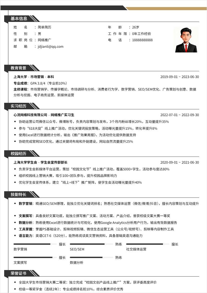 网络推广 | 校招