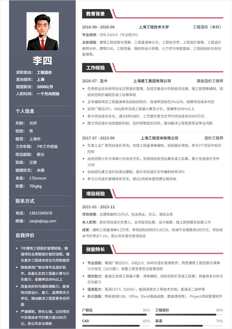 工程造价 | 社招