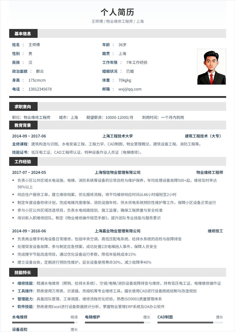 物业维修 | 社招