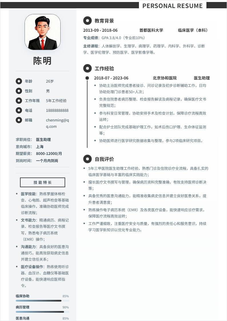 医生助理 | 社招