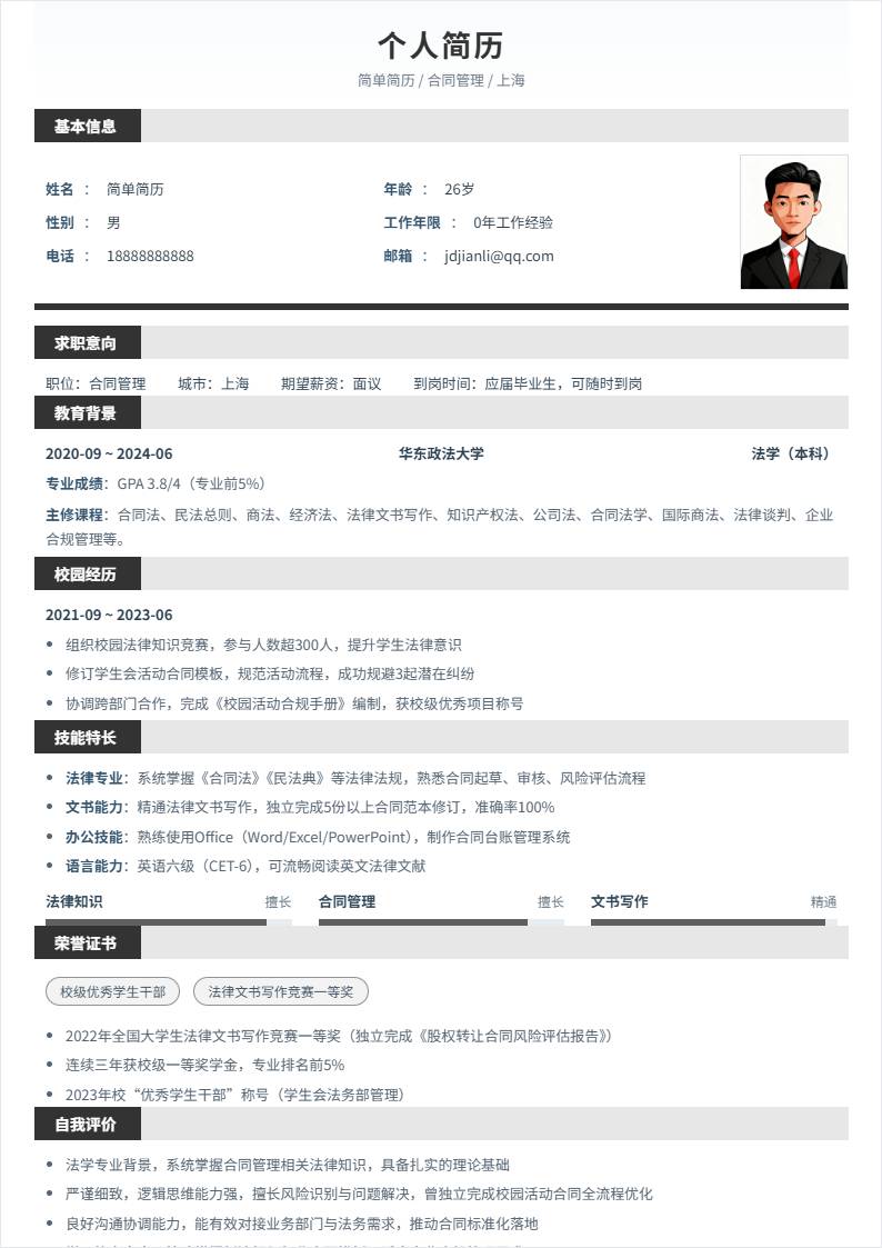 合同管理 | 校招