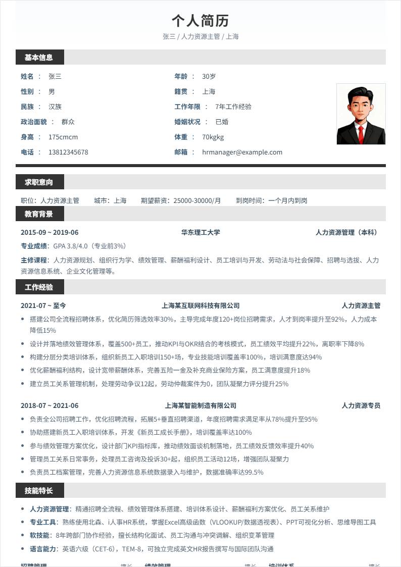 人力资源主管 | 社招