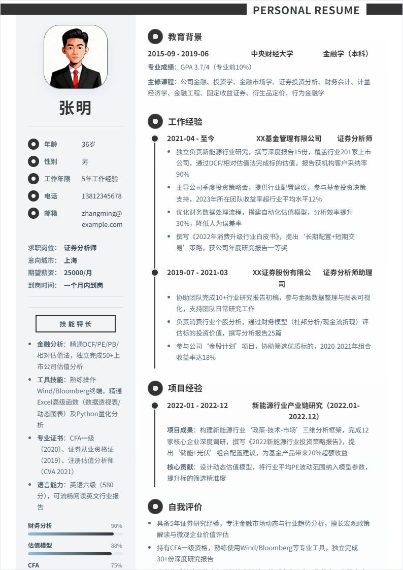 证券分析师 | 社招