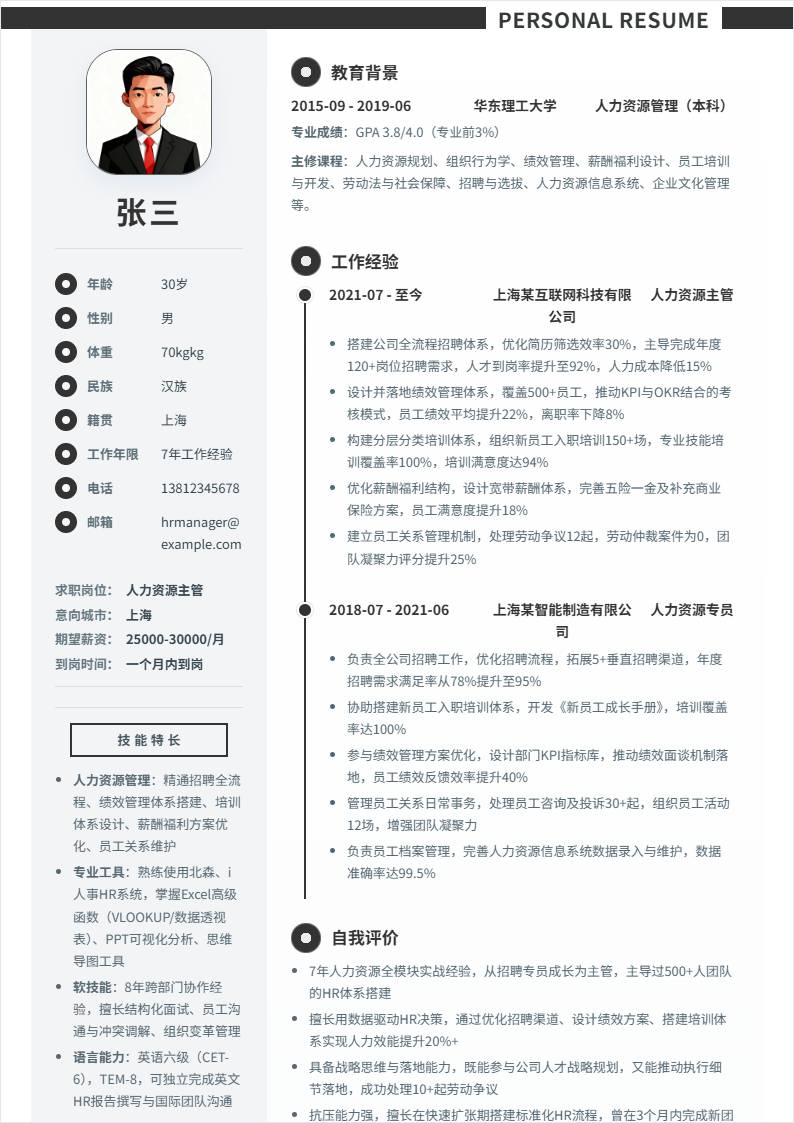 人力资源主管 | 社招