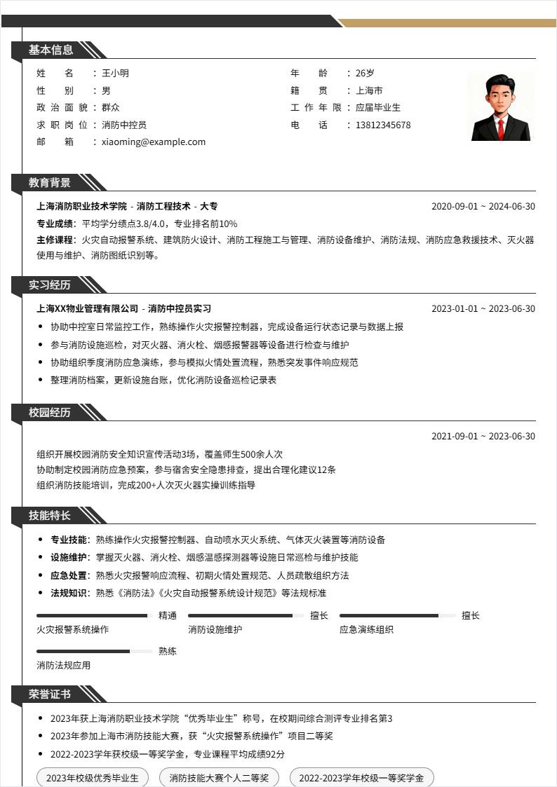 消防中控员 | 校招