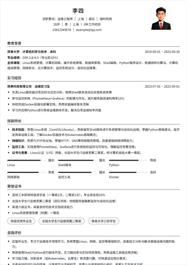 运维工程师 | 校招