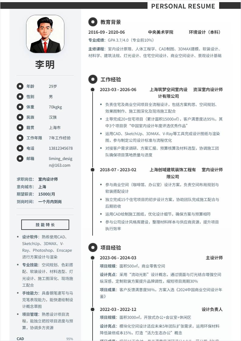 室内设计 | 社招