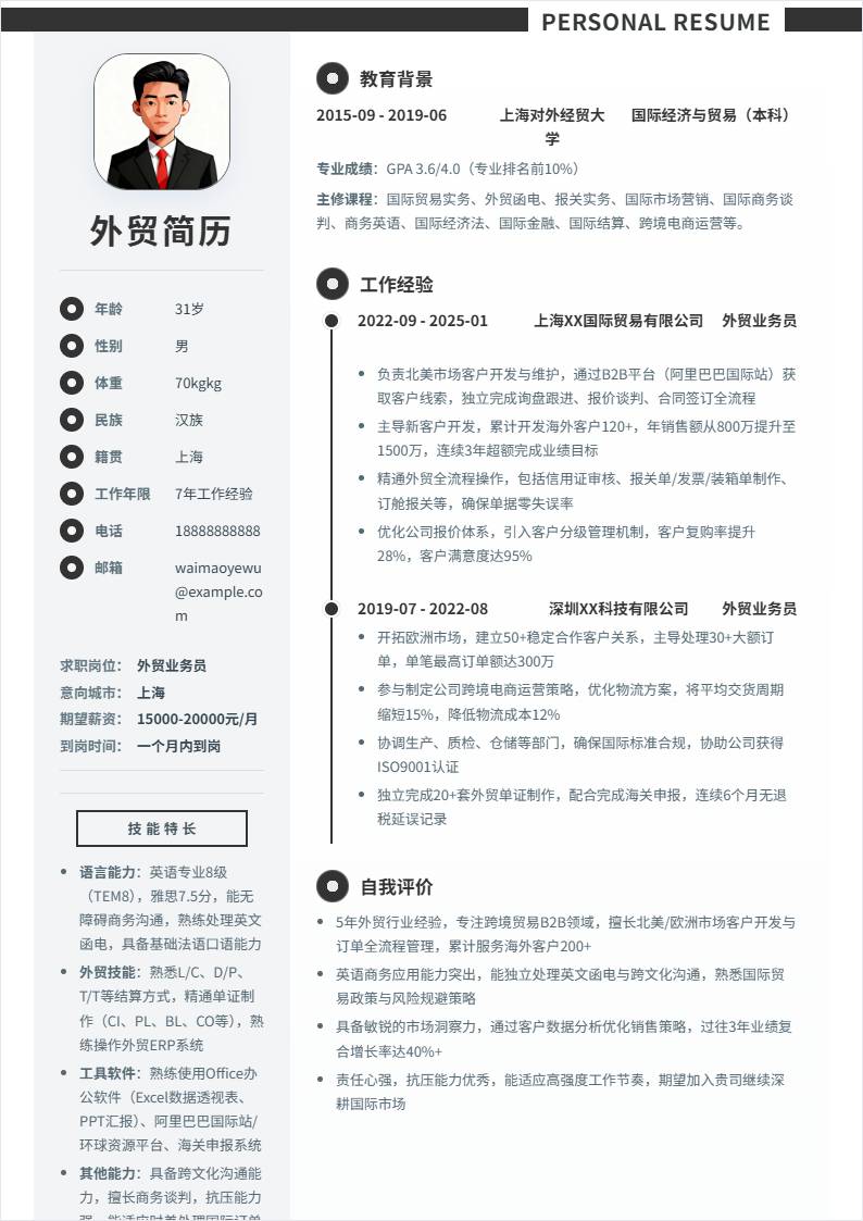 外贸业务员 | 社招