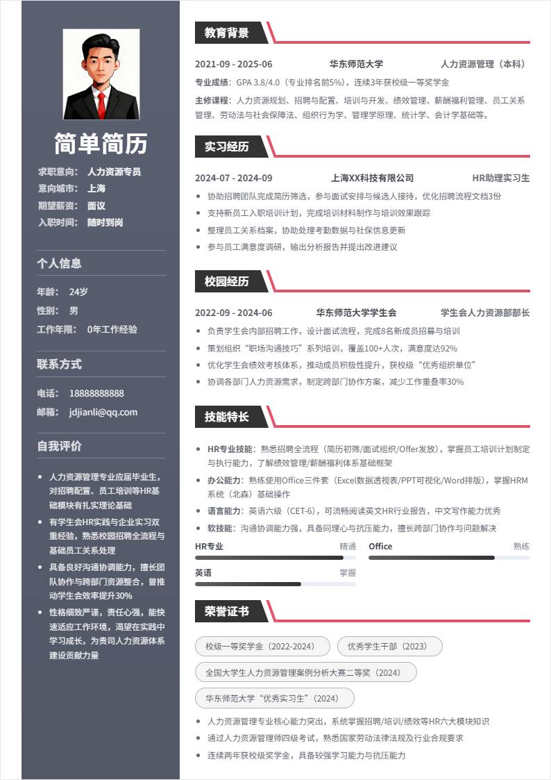 人力资源专员 | 校招