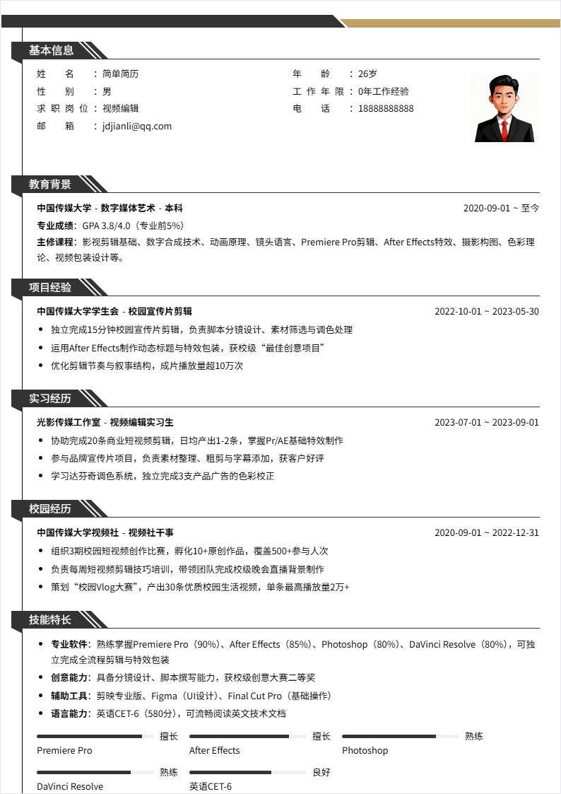 视频编辑 | 校招