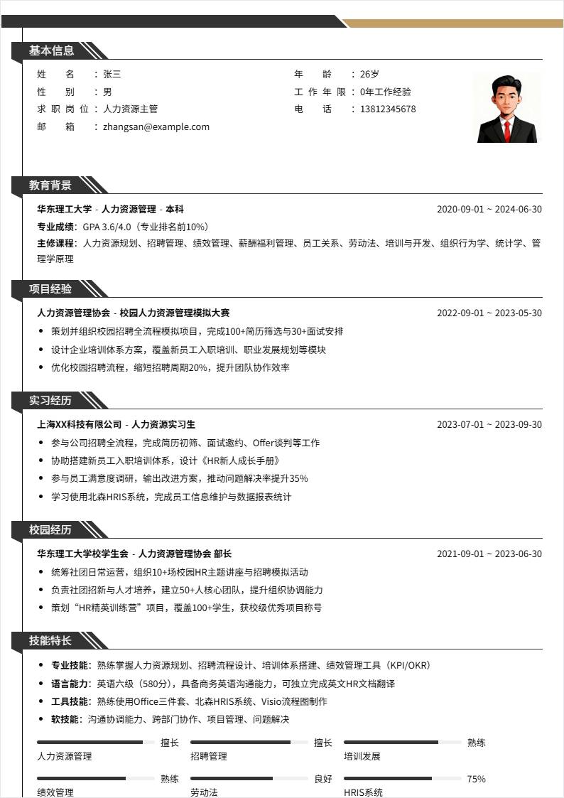 人力资源主管 | 校招