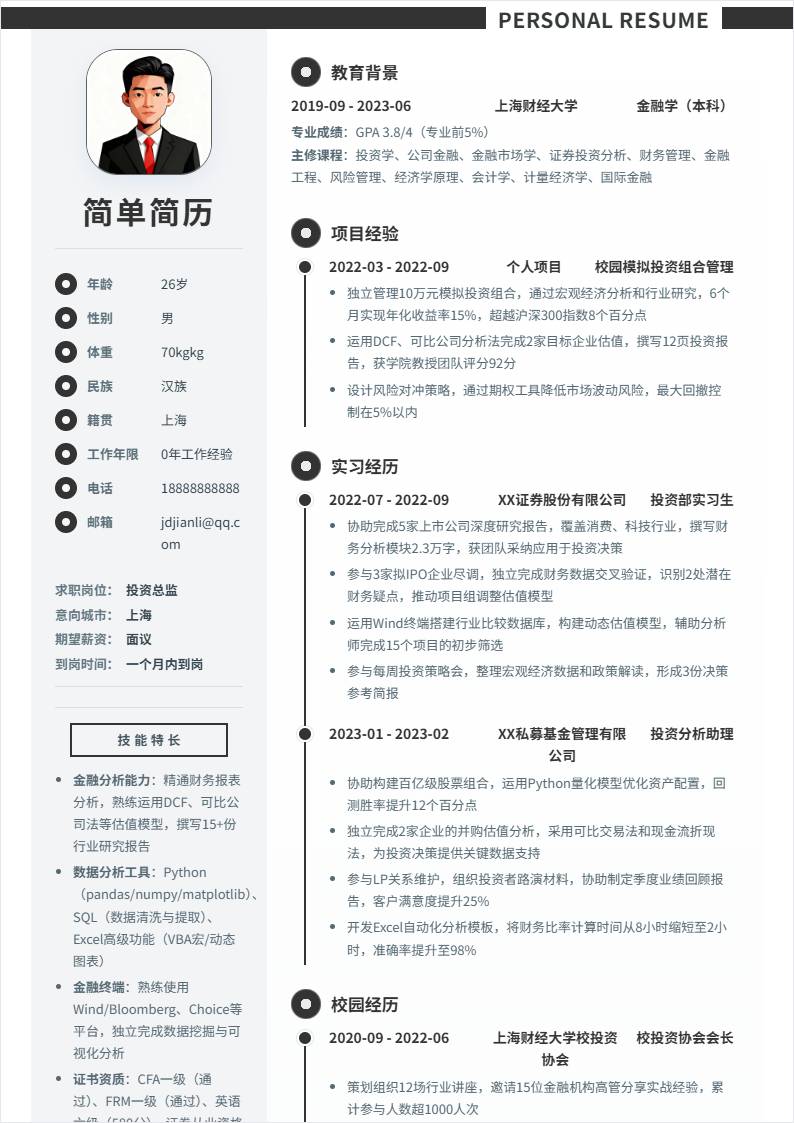 投资总监 | 校招