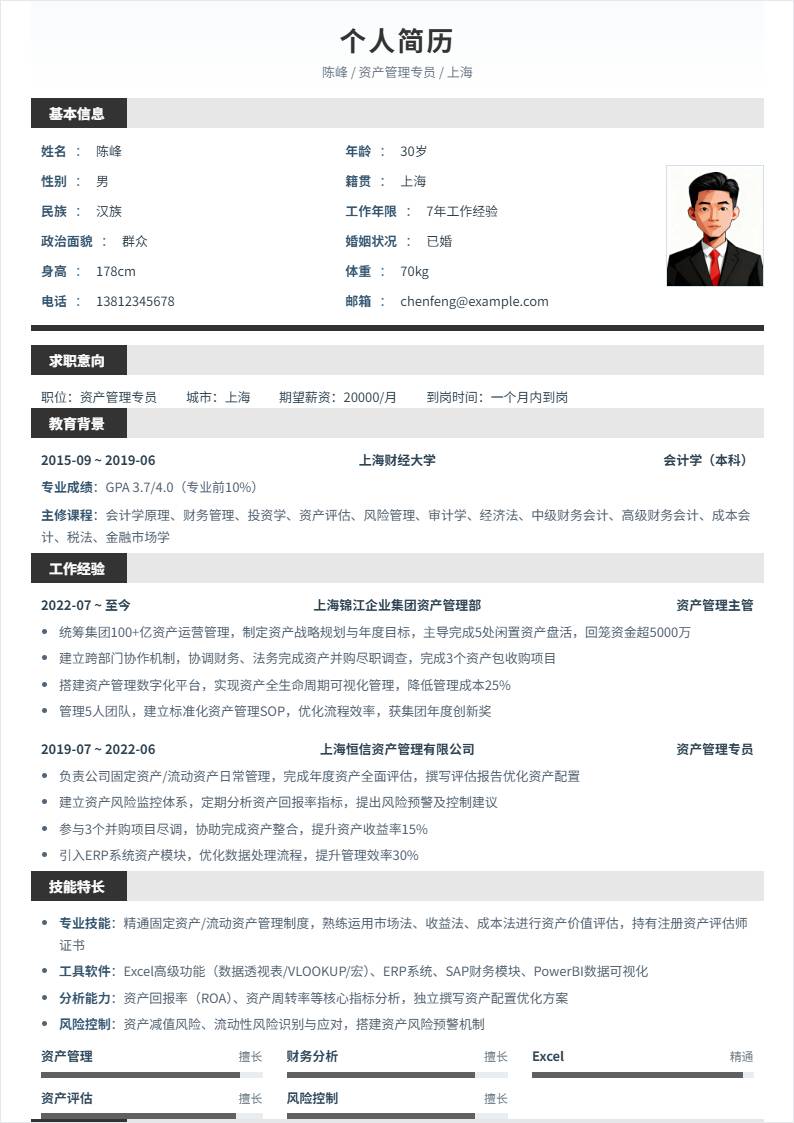 资产管理 | 社招