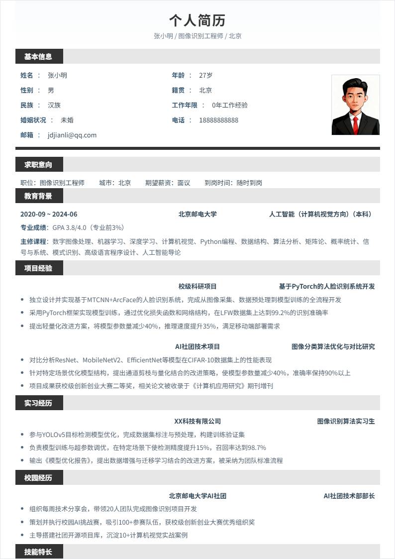 图像识别 | 校招