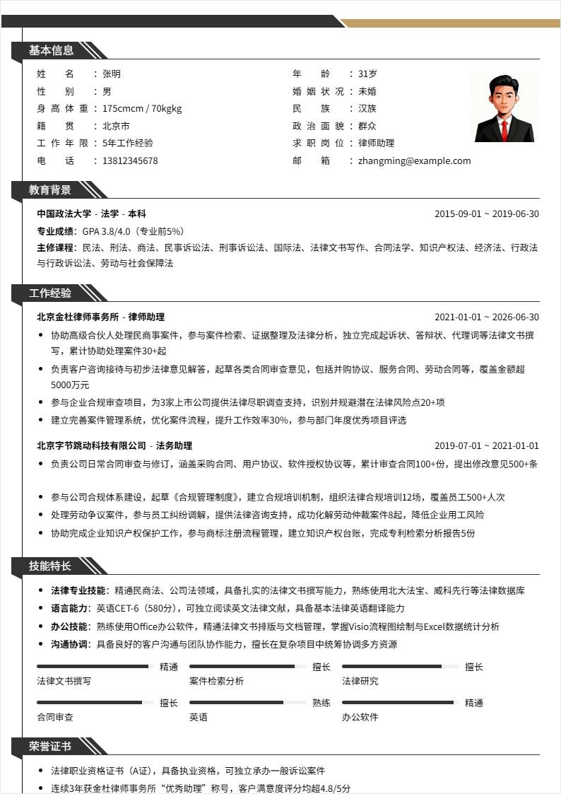 律师助理 | 社招