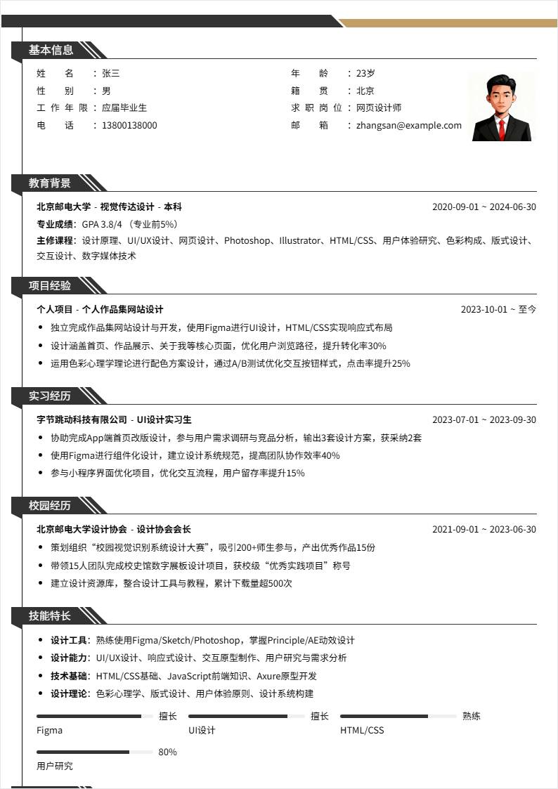 网页设计师 | 校招