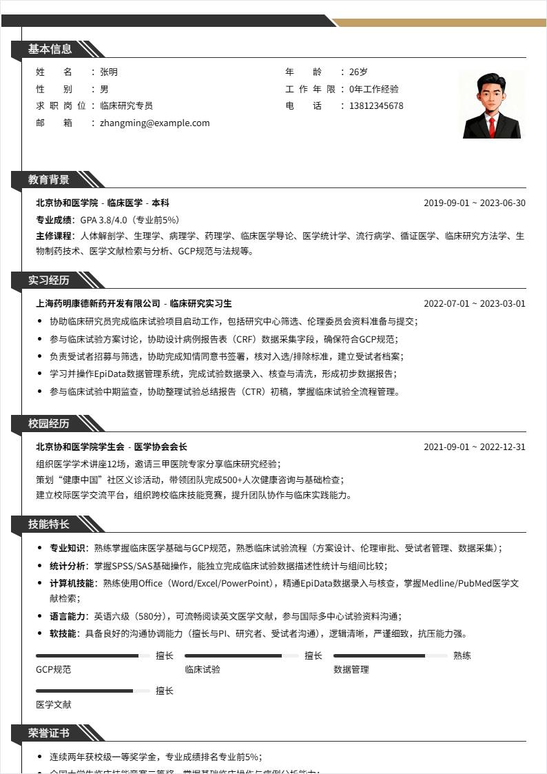 临床研究 | 校招