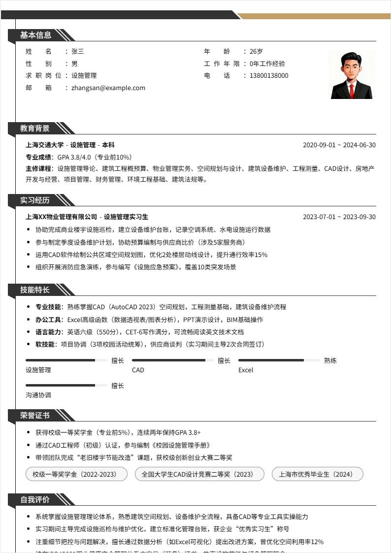 设施管理 | 校招